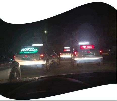 Alta trasparenza Taxi Car trasparente schermo LED V140° angolo di visione sottile e leggero