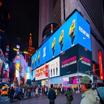 Risparmio energetico Display pubblicitario a LED schermo a tenda flessibile Display a LED P10