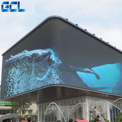 Parete video LED all'aperto ad alta definizione con modalità di scansione 1/4 e passo di pixel di 6 mm
