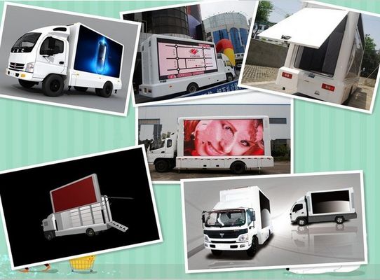 GCL Customized Outdoor Mobile Advertising Truck Van Trailer P6 6500nits Luminosità