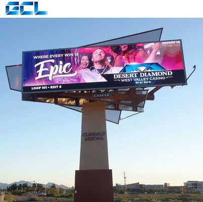 GCL P10 Full Color LED Digital Signage Display Mesh LED Display con angolo di ampia visibilità