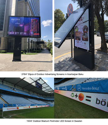 Dimensioni di armadio Pallone posteri LED in piedi Display video P1.875 Outdoor LED Poster per la pubblicità all'aperto