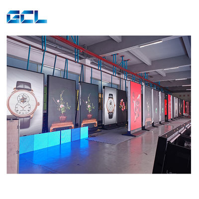 4G Wifi Control P3 LED Poster Display Pavimento Standing Pubblicità Cartellone