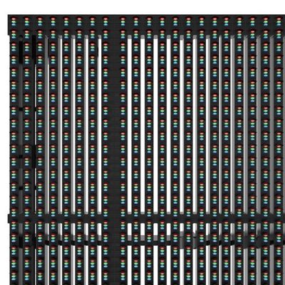 IP65 Argento P15.6 Displayboard LED trasparente con elevato tasso di aggiornamento