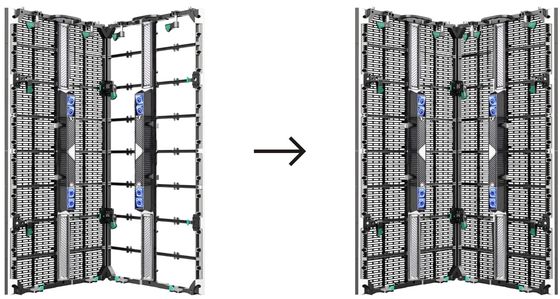 P3.91/P10.4 Teletrasparente a LED per il controllo della rete 500*1000 mm