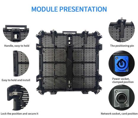 Gflow 500*500mm P3.9-7.8mm Display LED trasparente all'aperto LED Video Mesh Curtain