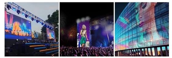 Gflow Serie P3.9-7.8 P10.4mm LED Display Screen Per Centro Commerciale Stage Chiesa Attrazione turistica Evento