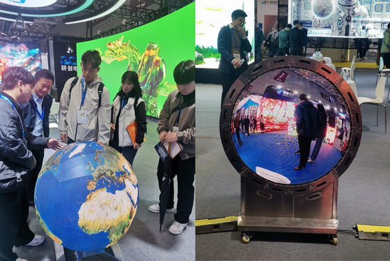 P2.0mm LED Spherical Screen Series 360 gradi Display di visualizzazione completa Dimensioni personalizzate
