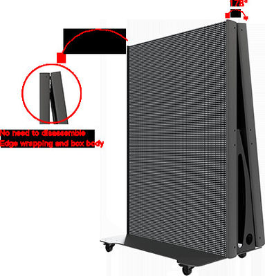 GOB P1.5 P1.8 P2 Screen di poster a LED per banner Portable Led Video Wall con ruote per negozio di fiera