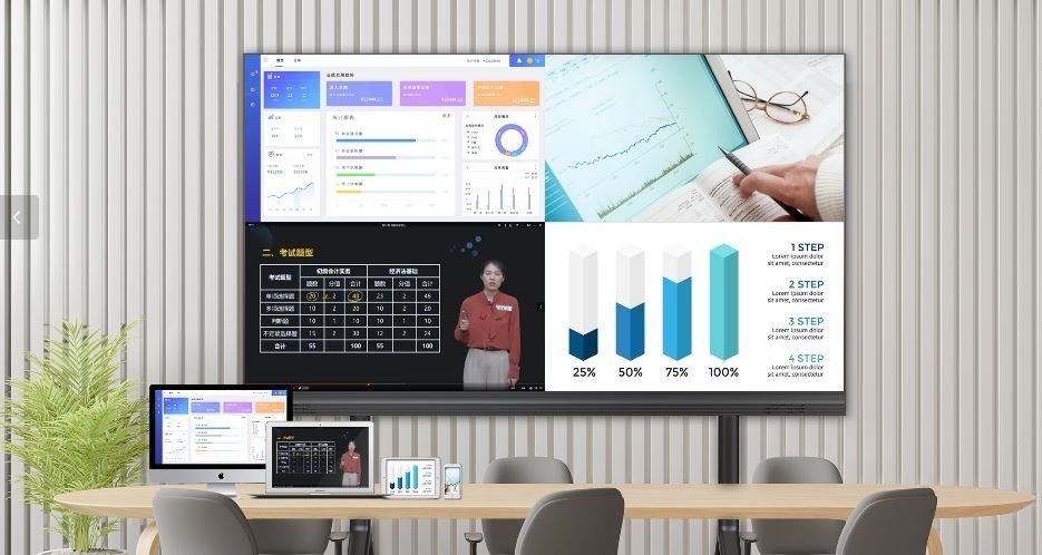 HD 108 pollici e 135 pollici Indoor LED Video Conference Wall All-In-One Macchine