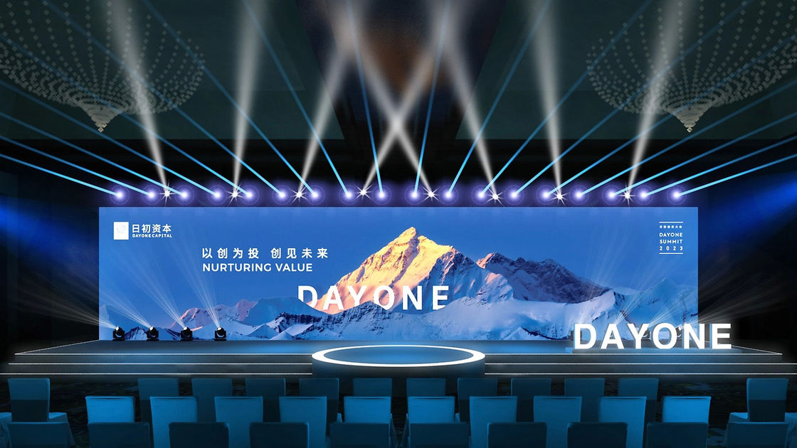 Serie Gprime Nuovo schermo a LED in affitto P1.5 P1.9 P2.6 7680 Pannello ad alto tasso di aggiornamento schermo a forma curva per spettacolo sul palco