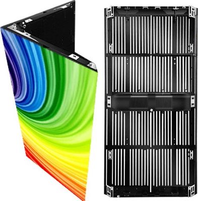 Buon prezzo Schermo LED trasparente per esterni IP65 a colori, dimensioni pannello 500*1000mm, per installazioni creative in linea