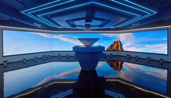 Parete video LED con passo pixel di 1,25 mm, luminosità di 800-1000 nit e manutenzione completamente frontale per sale conferenze, aule e spazi espositivi.