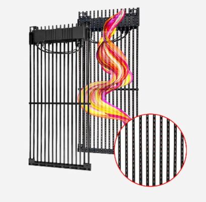 Schermo a griglia Gmesh-T per esterni ad alta trasmittanza, protetto IP65, con design a manutenzione frontale per facciate di edifici